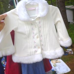 Vintage Little Lindsey size 12 months little girl cardigan